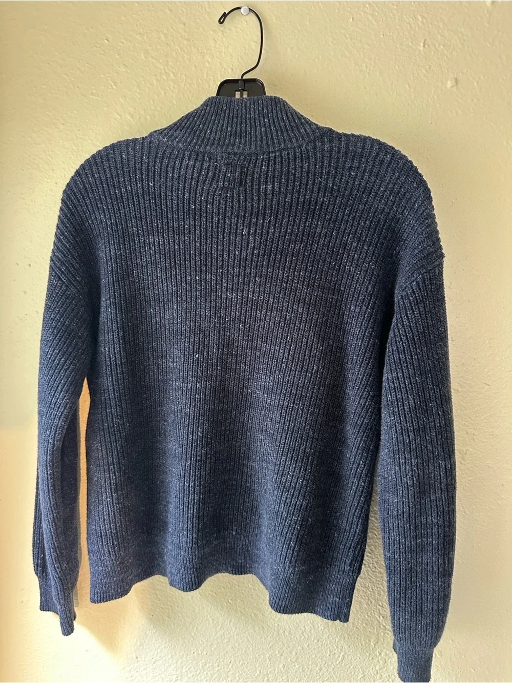 GAP Navy Blue Ribbed Half-Zip Kids Sweater EUC